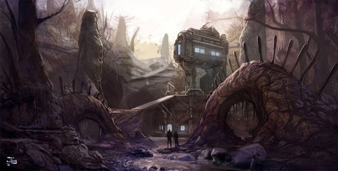 Halo 4 Abandon Concept Art