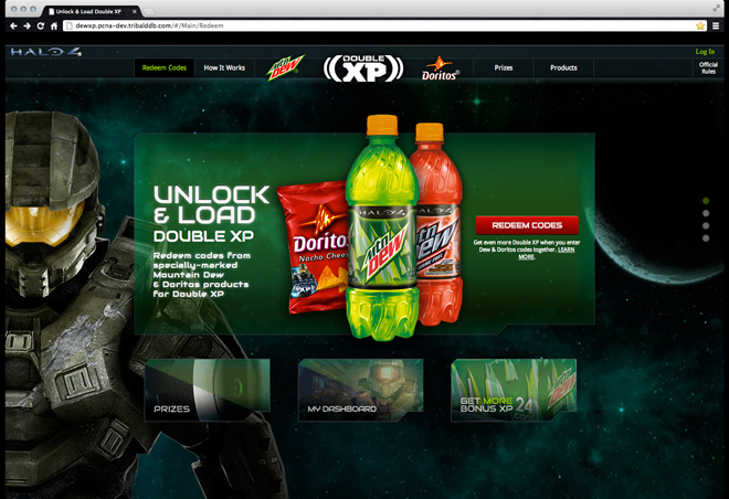 Mountain Dew and Doritos Double XP Program