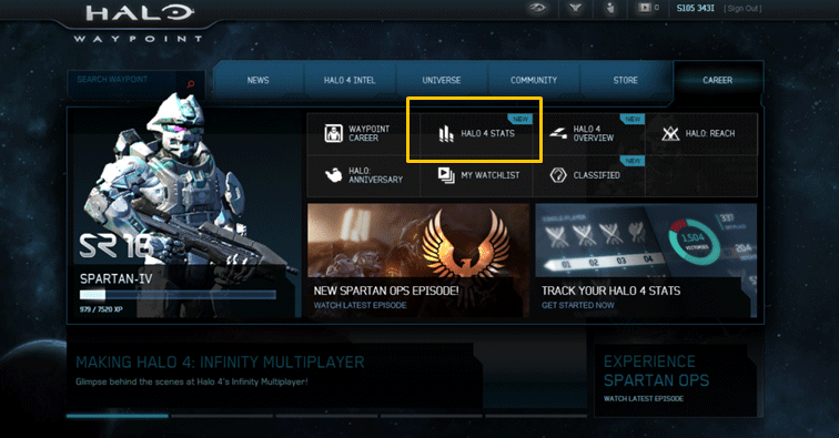 Halo 4 Stats