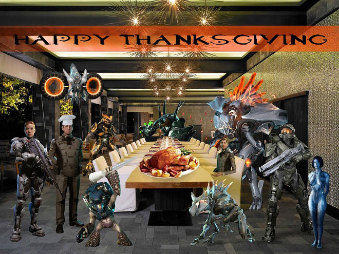 Halo Thanksgiving Picture