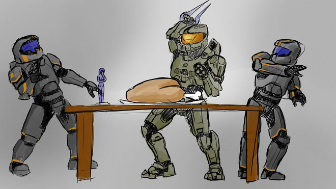 Halo Thanksgiving Picture