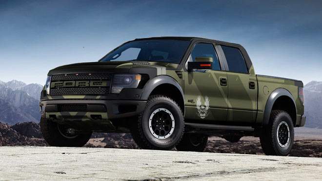 UNSC-themed, V8-powered 2013 Ford F-150 SVT Raptor Truck