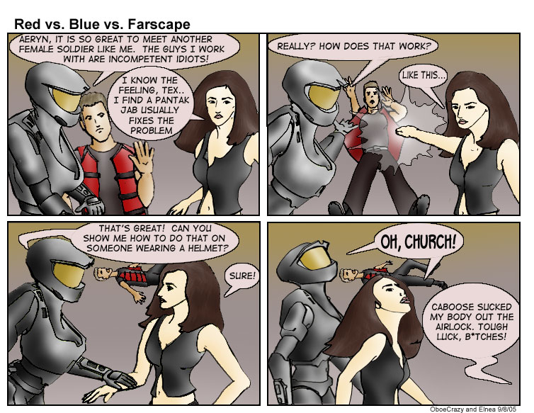 Red vs Blue vs Farscape Three Written by Lauren Urban OboeCrazy 