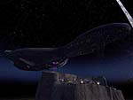 Covenant Ship on Halo