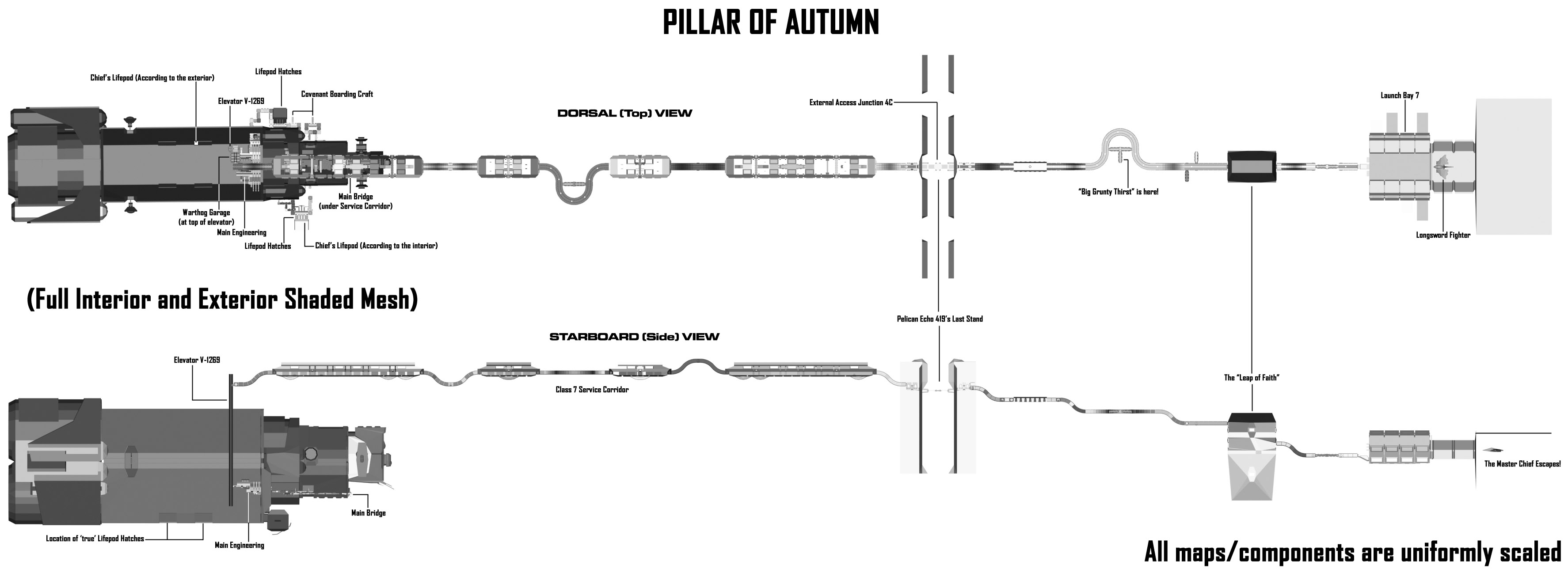halo pillar of autumn map